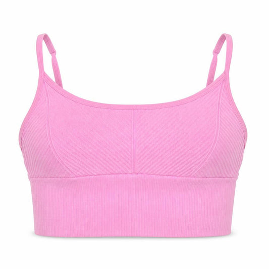 Front view of Pink Active Women's Pink XS Sports Bra