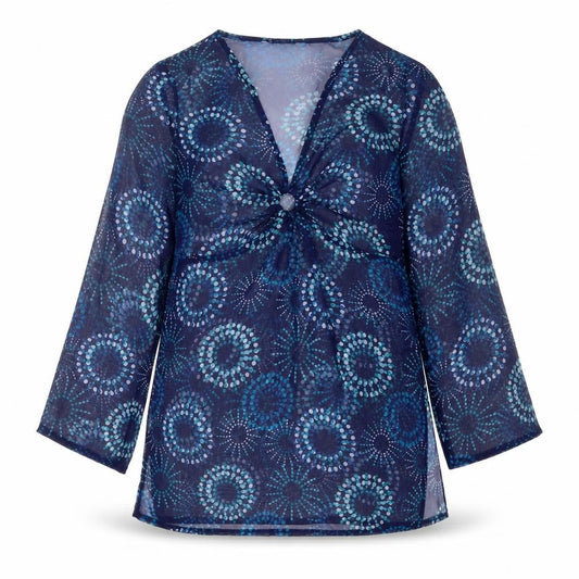 Next Women's Multicoloured V-Neck Blouse Size 12