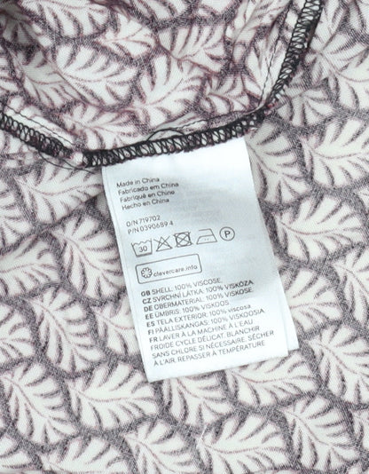 H&M Women's Red Floral Blouse Size 10