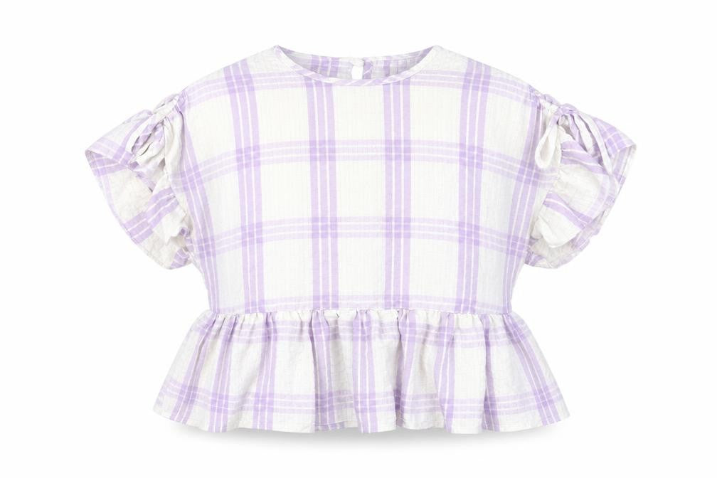 ASOS DESIGN Women's Multicoloured Plaid Cropped Blouse Size 12