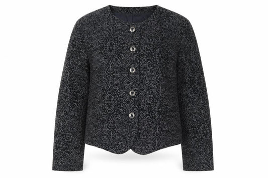 Alexon Women's Black Geometric Blazer Size 10