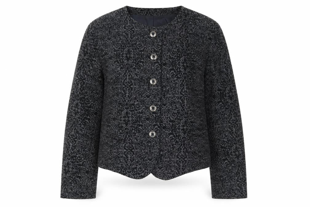 Alexon Women's Black Geometric Blazer Size 10