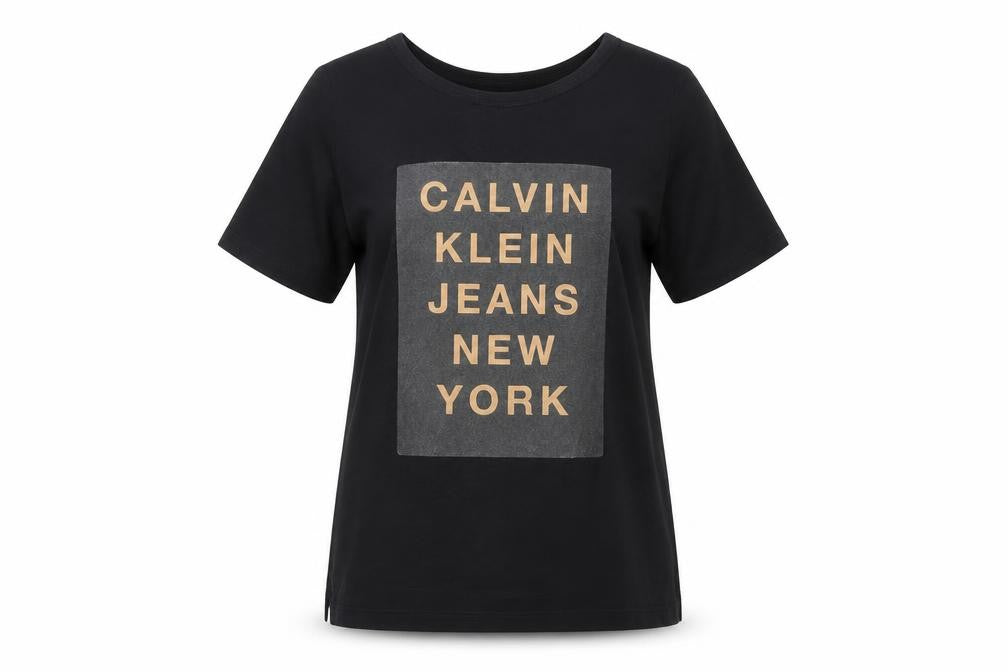 Calvin Klein Unisex Black T-Shirt S Basic Style