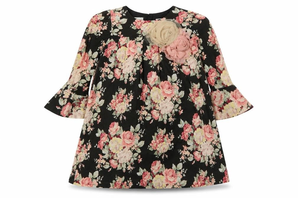 Laura Ashley Girls Floral A-Line Dress 6 Years