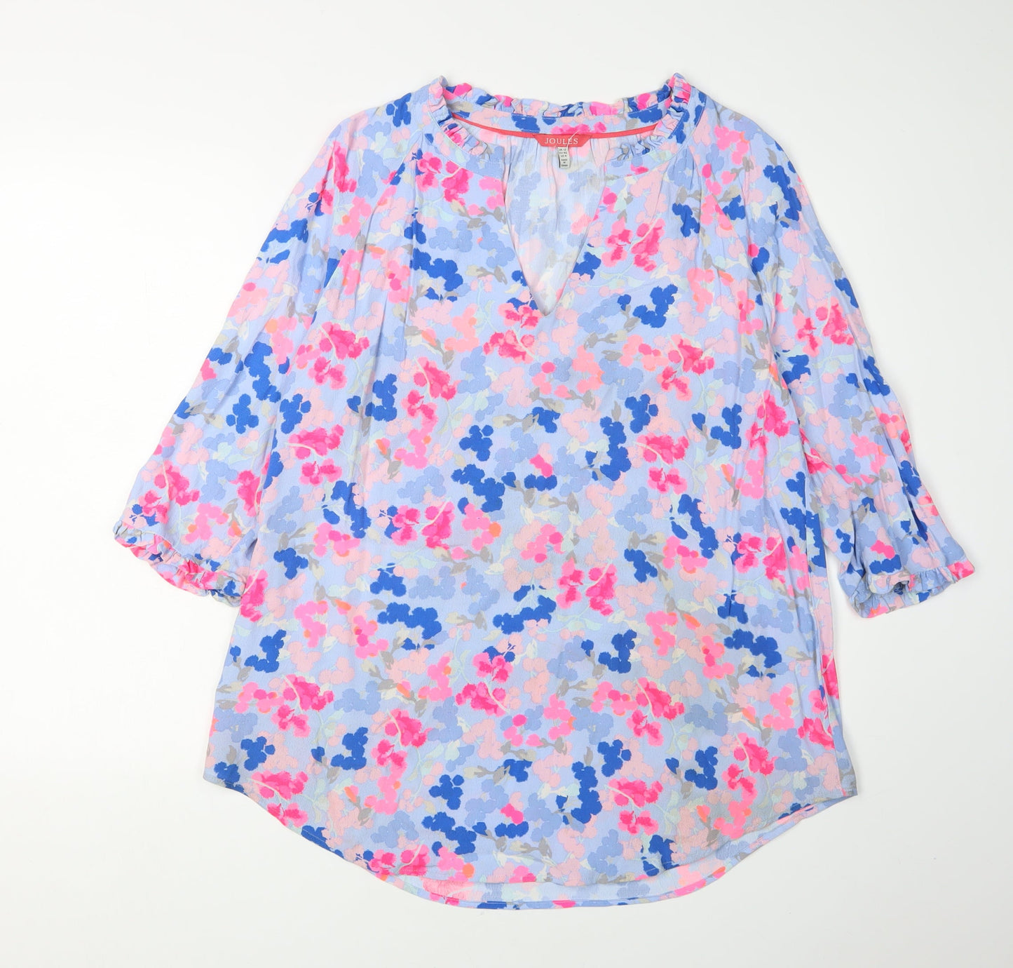 Joules Women's Floral Blouse, Size 12, Casual Multicoloured