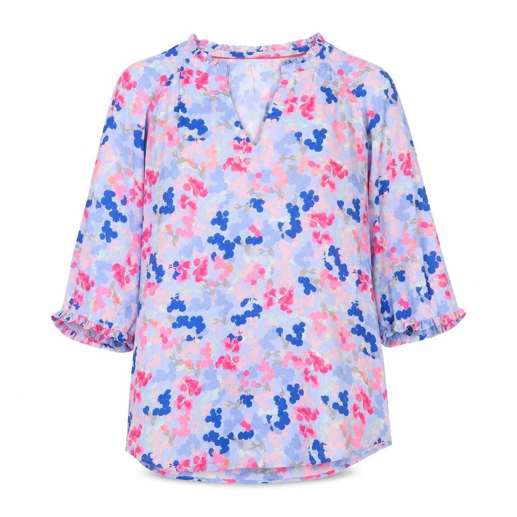 Joules Women's Floral Blouse, Size 12, Casual Multicoloured