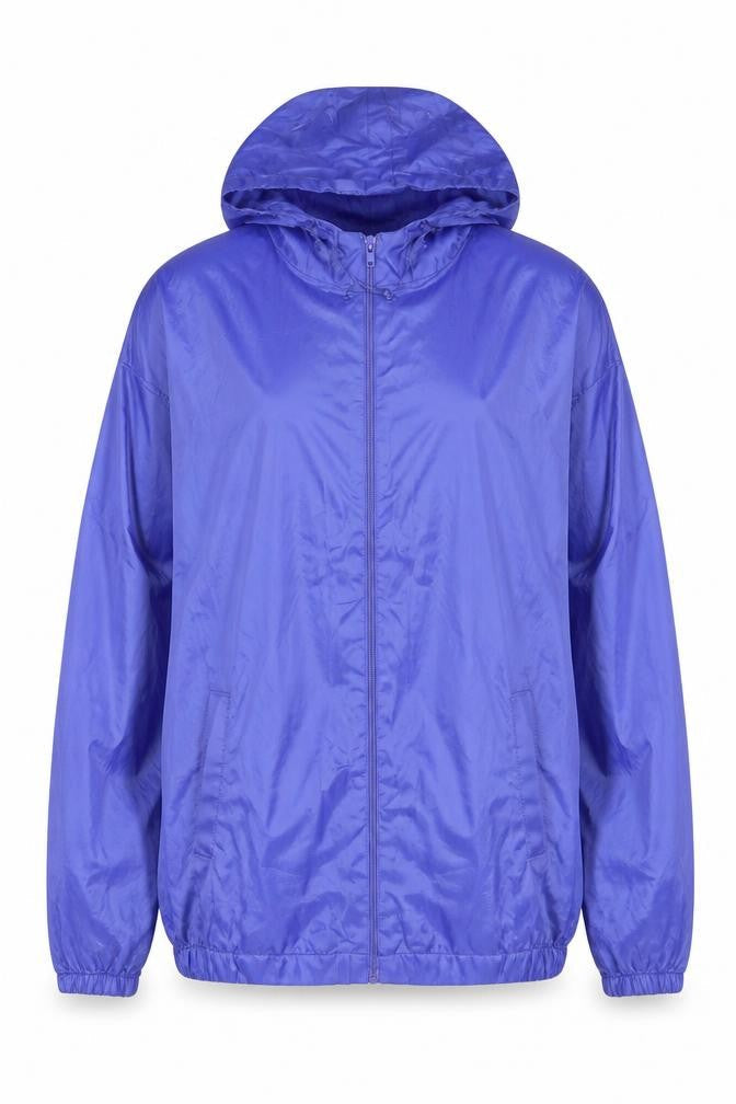 Arctic Storm Women's Blue Hooded Windbreaker Jacket S