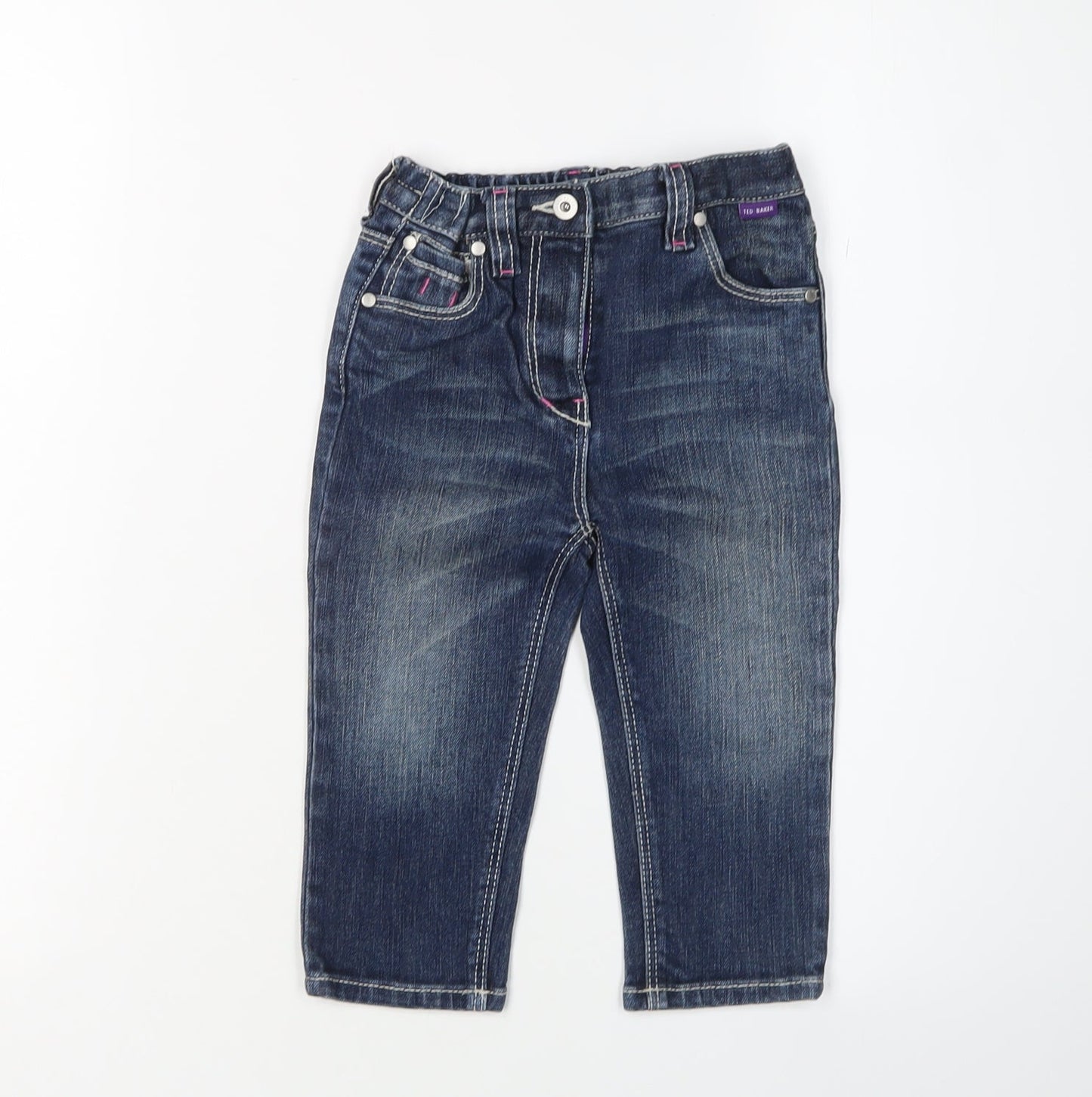 Ted Baker Girls Blue Jeans 18 Months Casual Denim