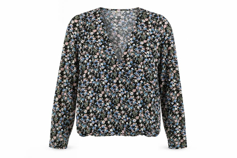 Boden Women's Multicoloured Floral Wrap Blouse Size 12