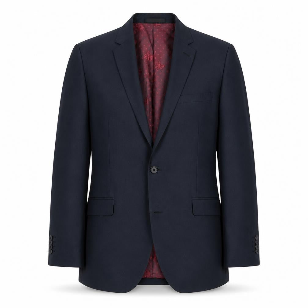 1860 Limited Black Men's Suit Jacket - Size L, Classic Fit