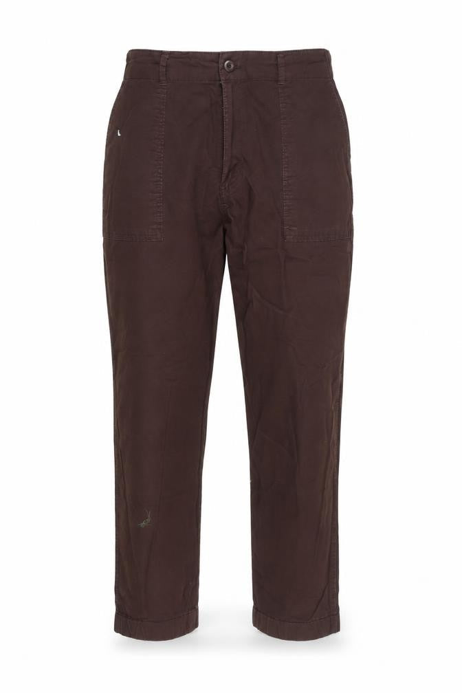 Moda Men’s Brown Casual Trousers Size L Cotton Blend
