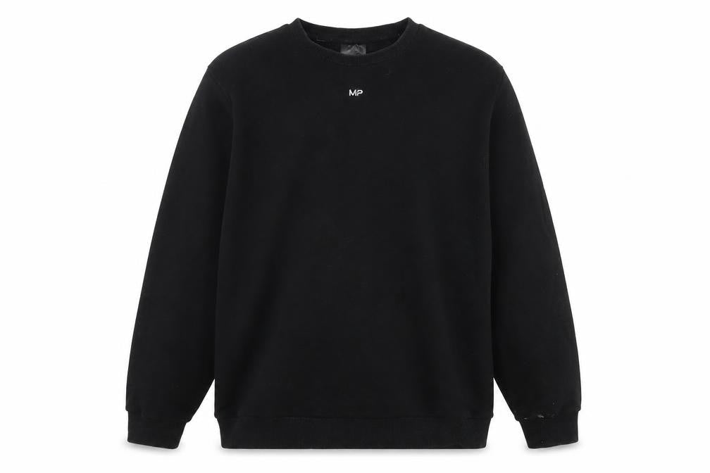 MP Men's Black Pullover Sweatshirt Logo Fleece XL