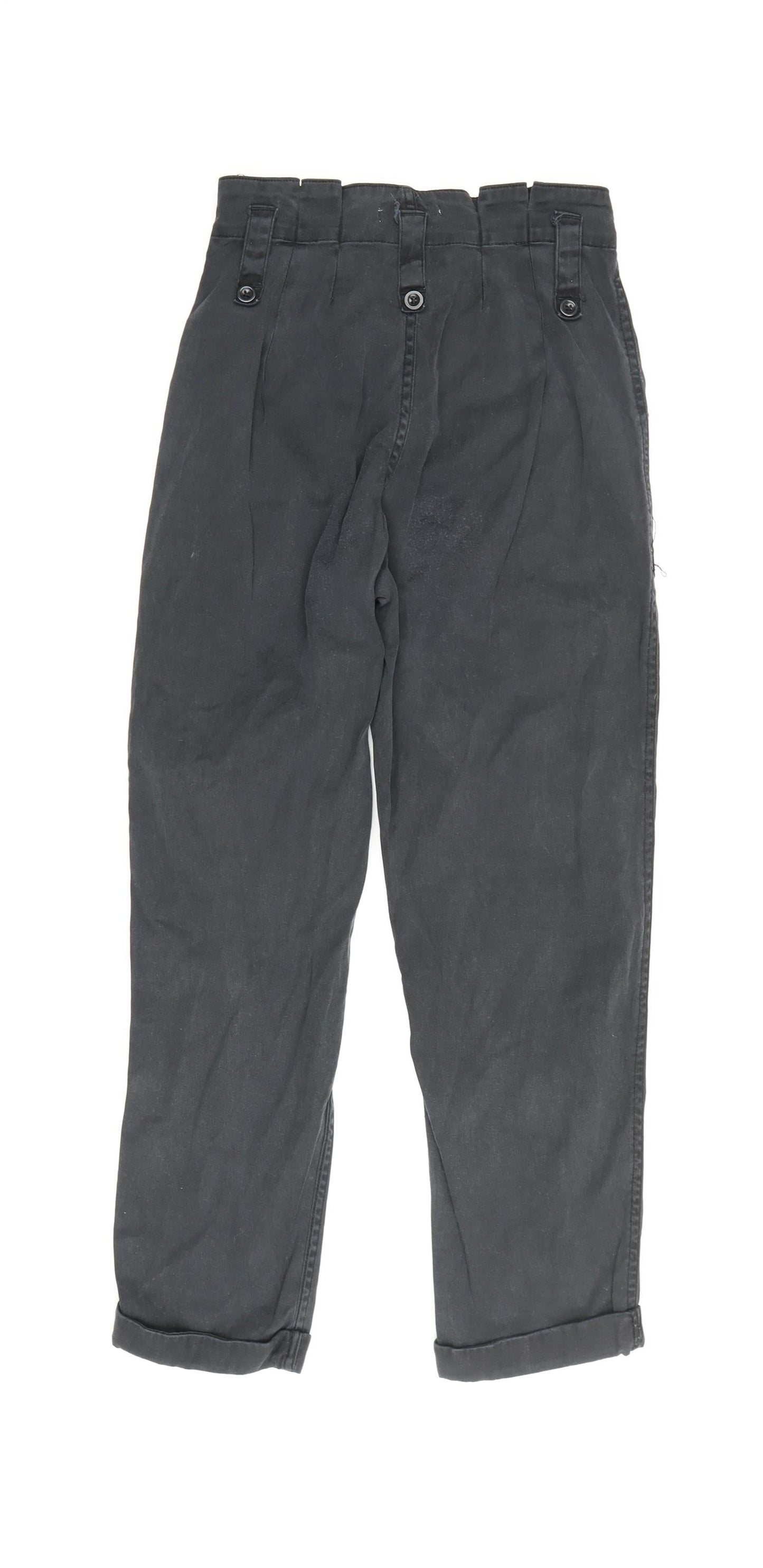 Topshop Women's Black Cropped Trousers Size 34