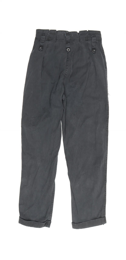 Topshop Women's Black Cropped Trousers Size 34