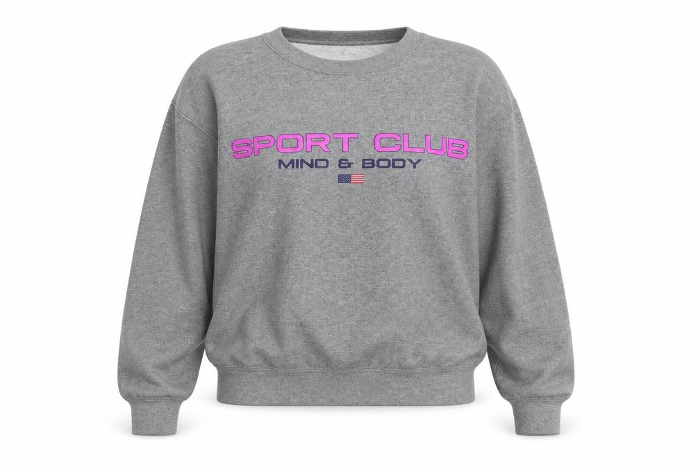Topshop Grey Cotton Women's Sweatshirt Small S