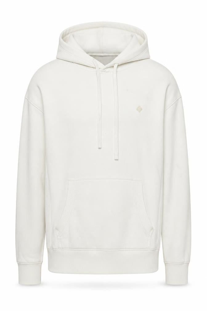 GANT Men's XL Ivory Pullover Hoodie with Pocket