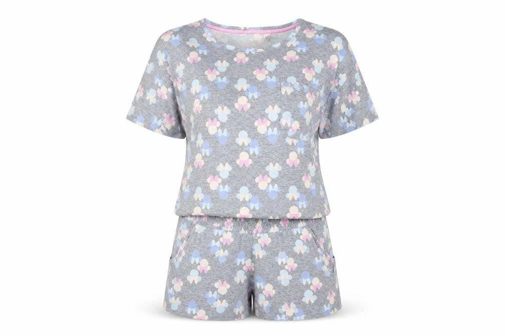 Disney Women’s Grey Pyjama Set M Graphic Print