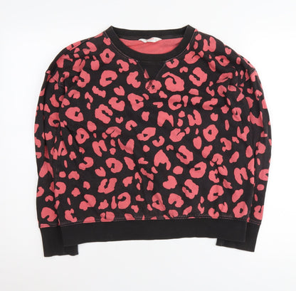 John Lewis Women's Black Animal Print Sweatshirt, S