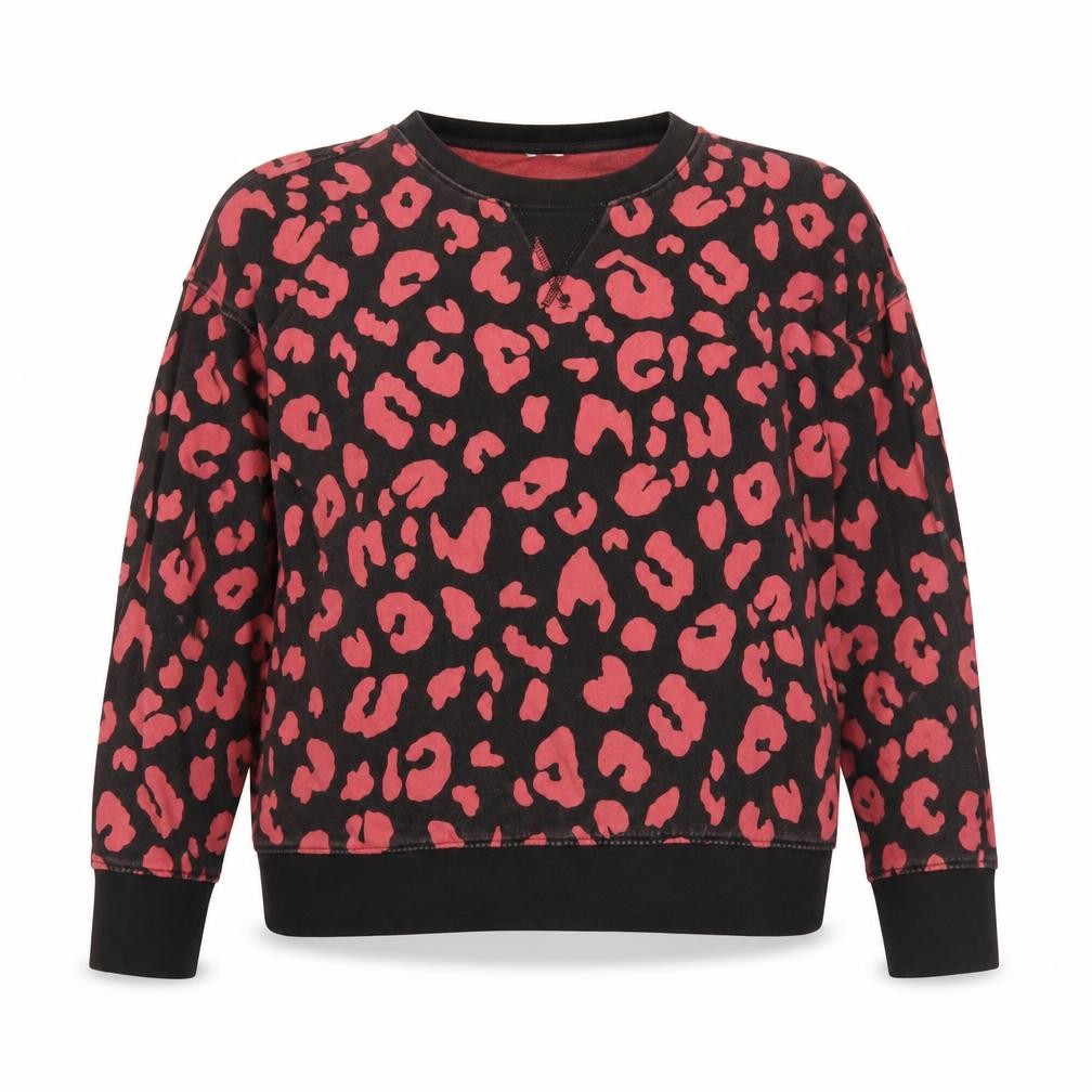 John Lewis Women's Black Animal Print Sweatshirt, S