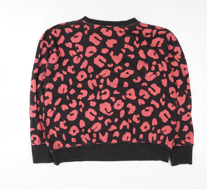 John Lewis Women's Black Animal Print Sweatshirt, S