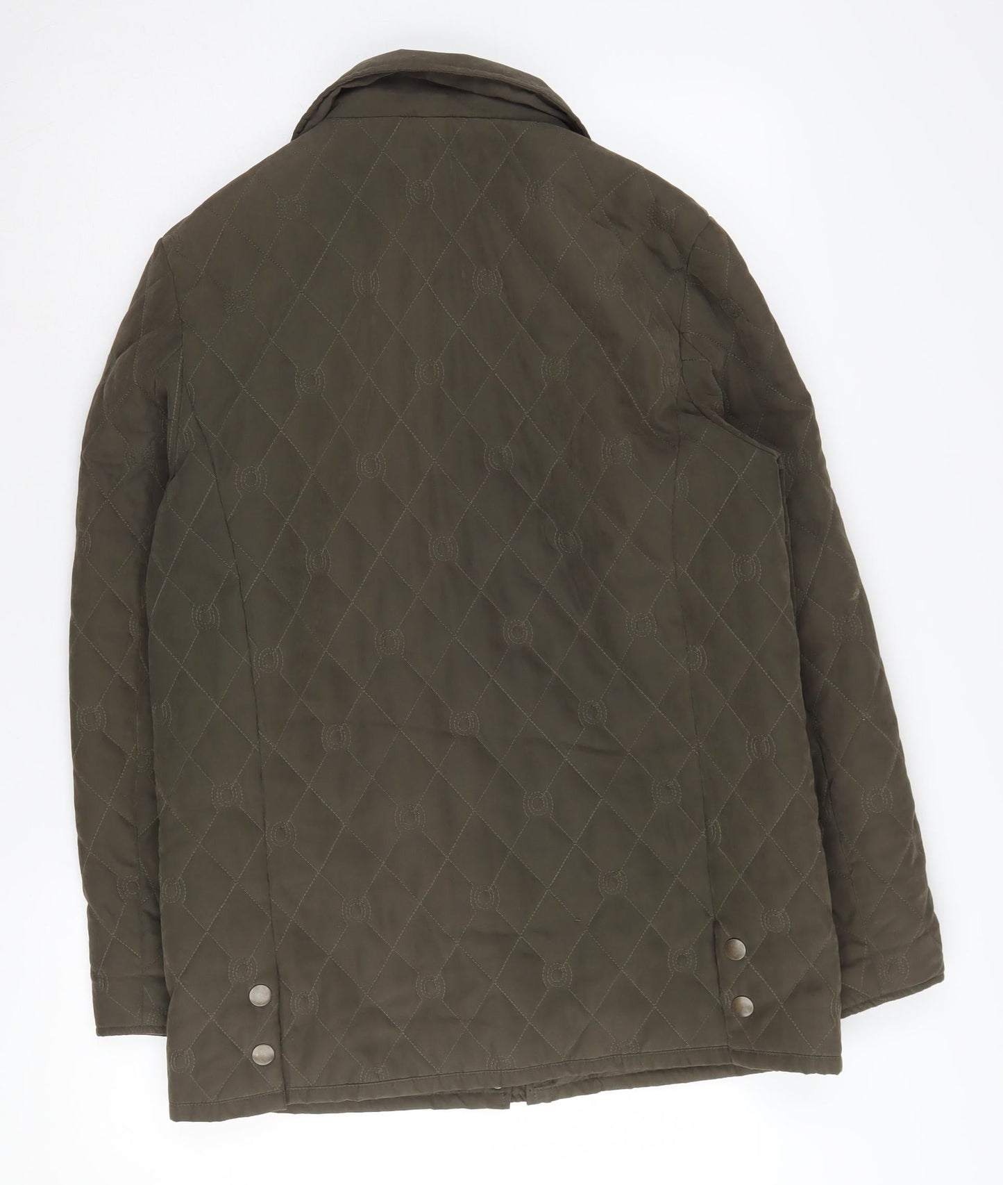 KLASSIK Women's Brown Quilted Jacket Size 12 Regular Fit