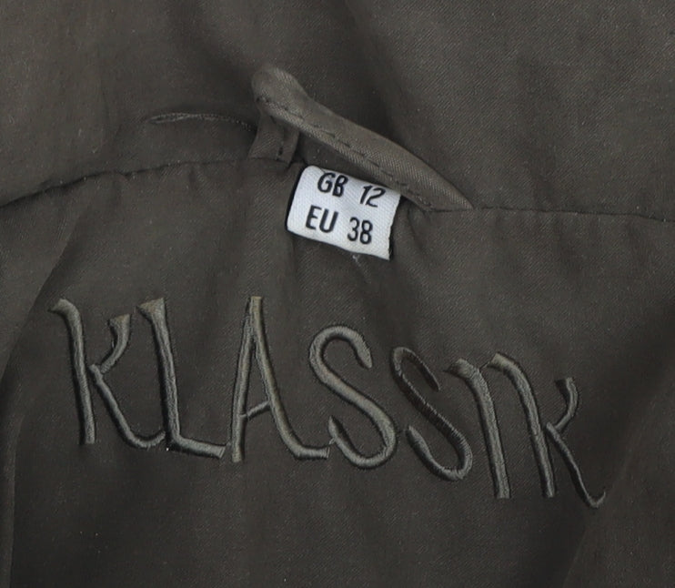 KLASSIK Women's Brown Quilted Jacket Size 12 Regular Fit