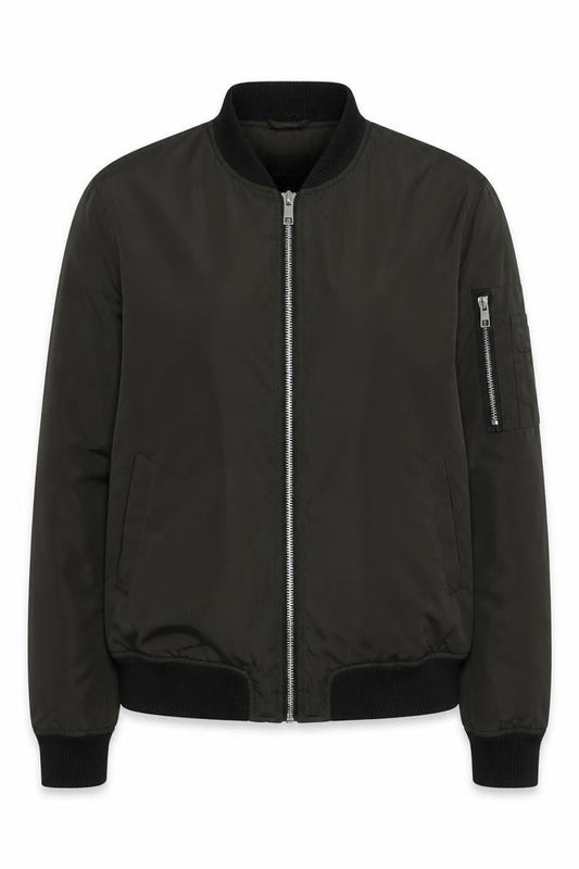 New Look Women's Green Bomber Jacket Size 10