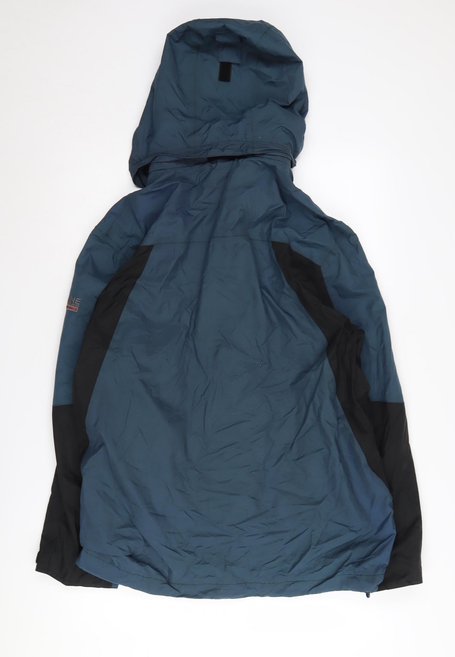 Maine Men's Blue Parka Jacket M Hooded Windproof