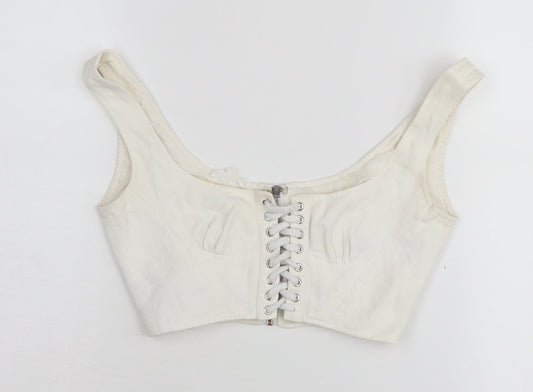Mistress Rocks Women's White Cropped Top XS