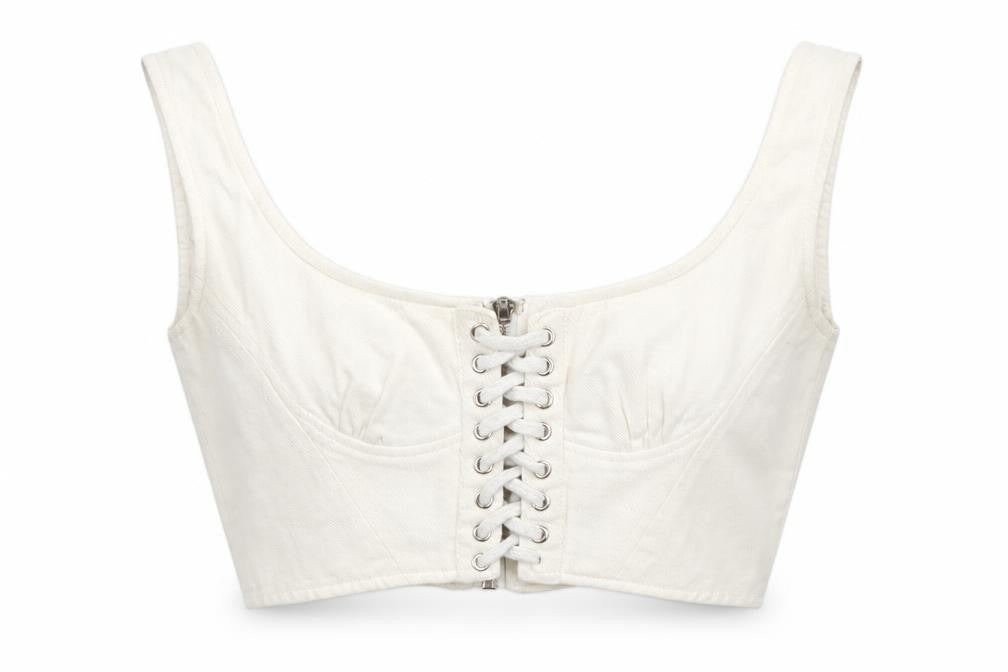 Mistress Rocks Women's White Cropped Top XS