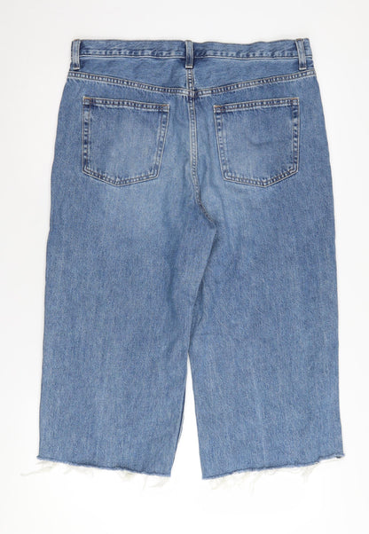 UNIQLO Men's Blue Cropped Jeans Size 32 Regular Fit