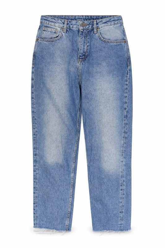 H&M Women’s Blue Mom Jeans, Size 26/32, Relaxed Fit