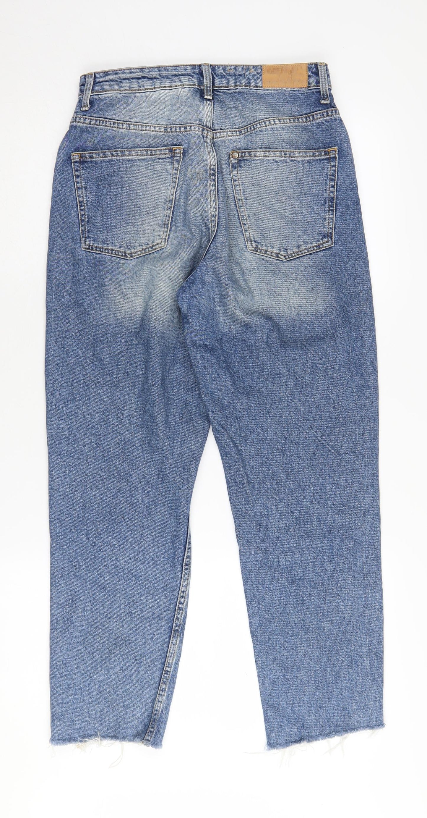 H&M Women’s Blue Mom Jeans, Size 26/32, Relaxed Fit