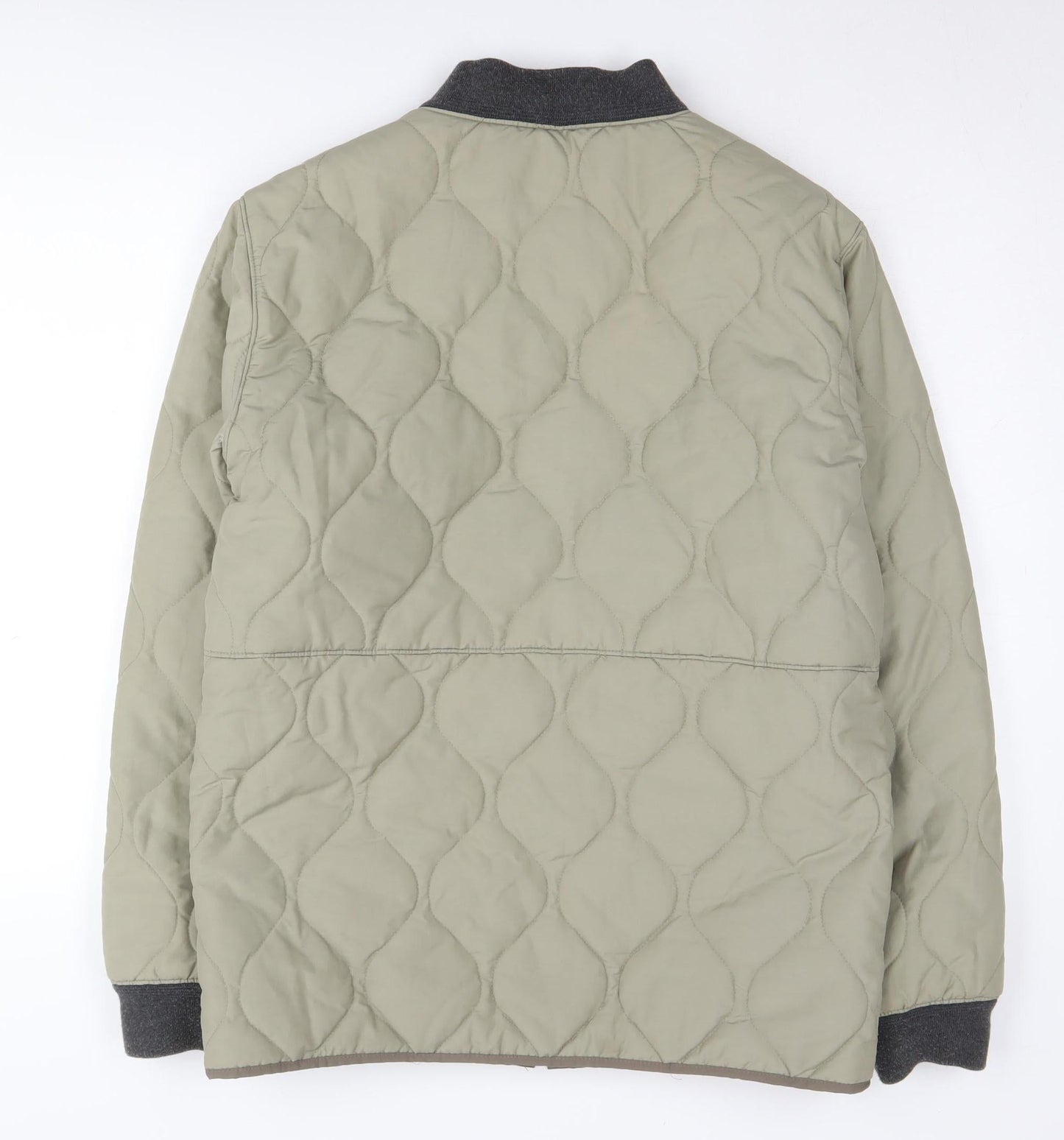 Burton Men's Green Bomber Jacket M Quilted Casual