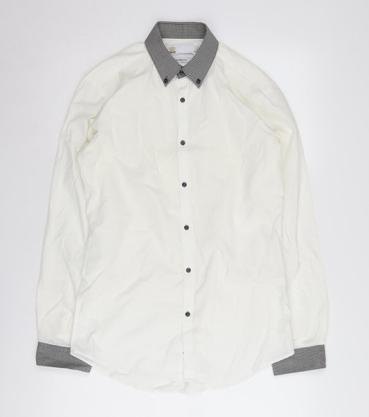 Next Men's White Slim Fit Dress Shirt