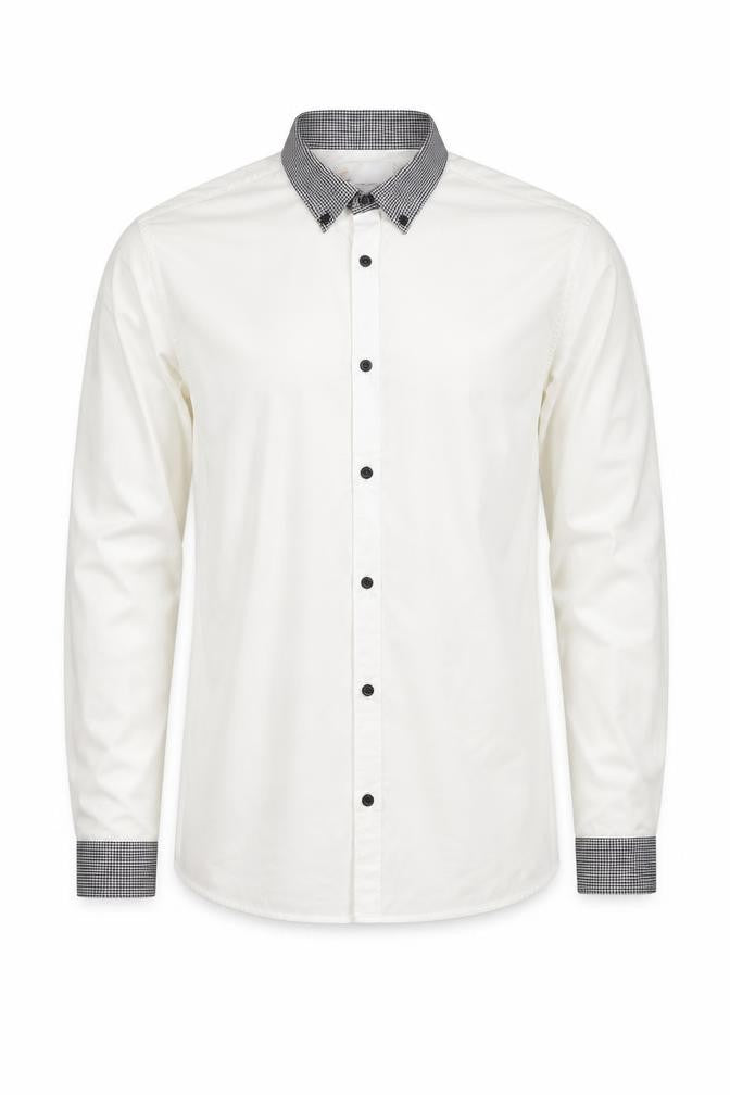 Next Men's White Slim Fit Dress Shirt