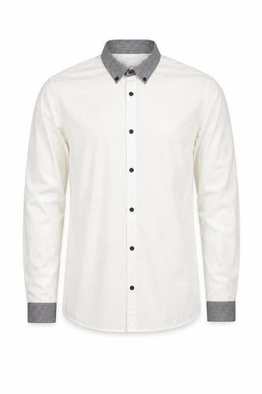 Next Men's White Slim Fit Dress Shirt