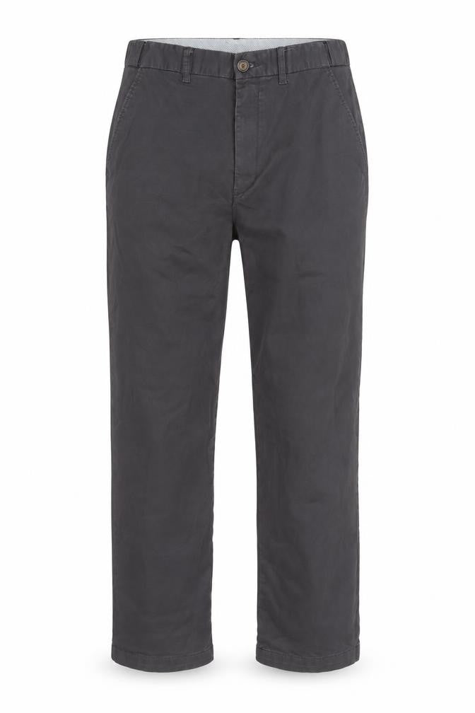 Maine Men's Grey Chino Trousers 33S Regular Fit