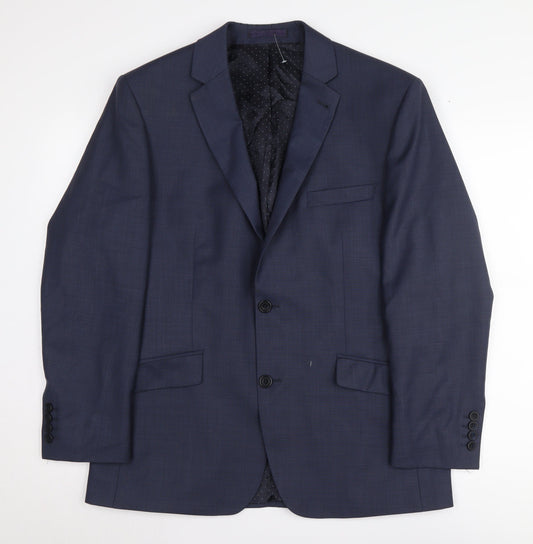 Jasper Conran Men's Blue Blazer, Size 40S, Formal Wear