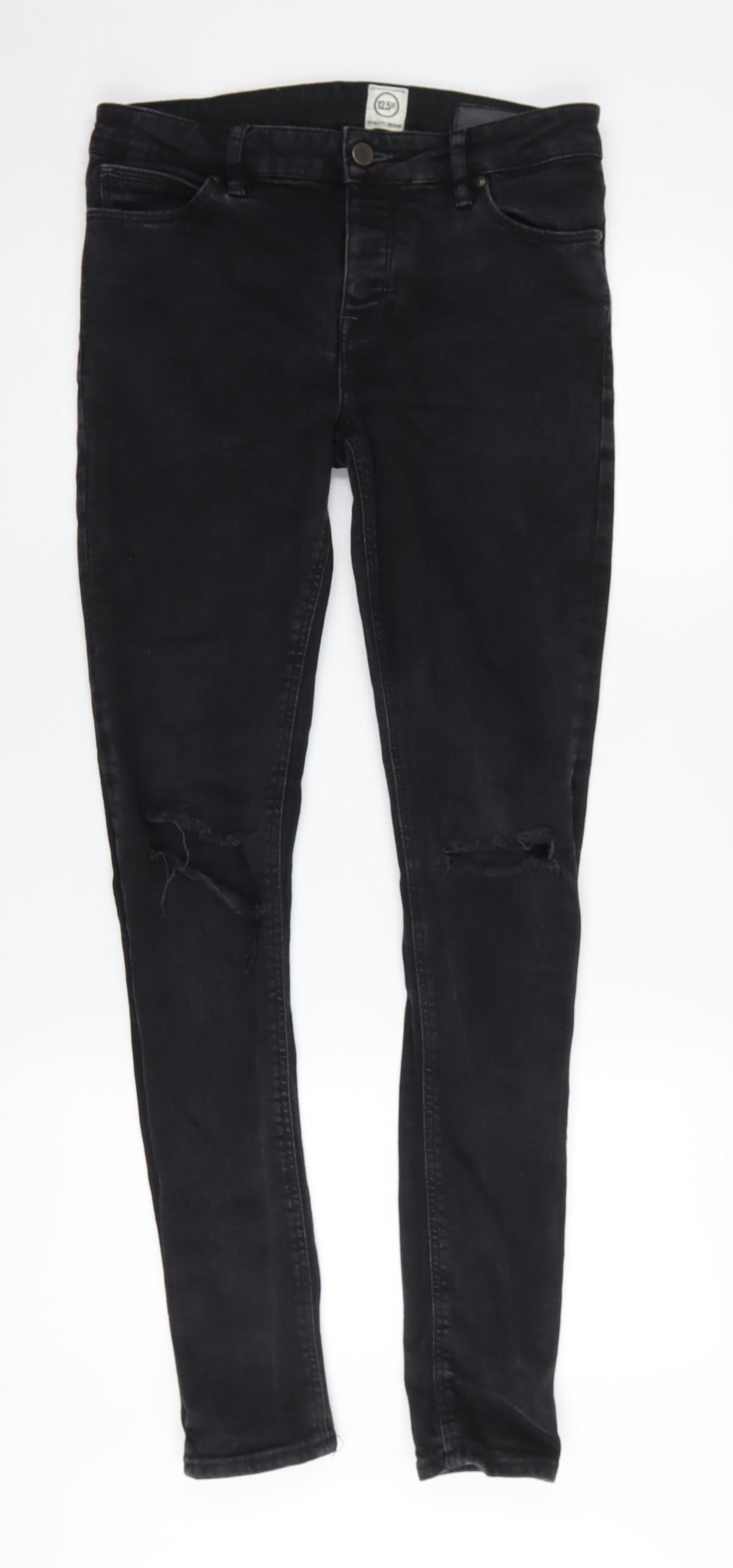ASOS Women's Black Skinny Jeans L Slim Fit Denim