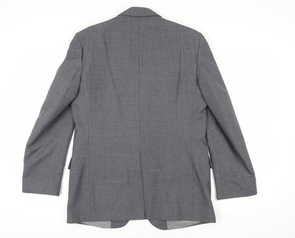 Centaur Men's Grey Single-Breasted Suit Jacket 40R