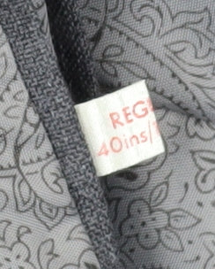 Centaur Men's Grey Single-Breasted Suit Jacket 40R
