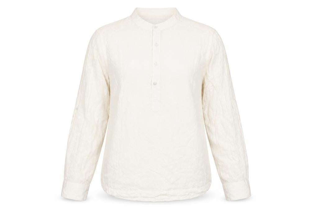 Fabindia Women's White Slim Fit Blouse, Size 8
