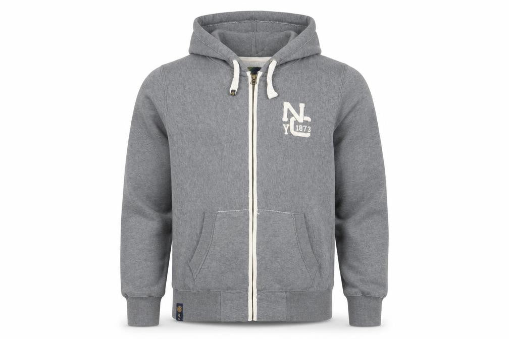 Lee Cooper Men's Grey Full Zip Hoodie L