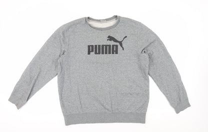 Additional front view of Puma Men's Grey Pullover Sweatshirt L
