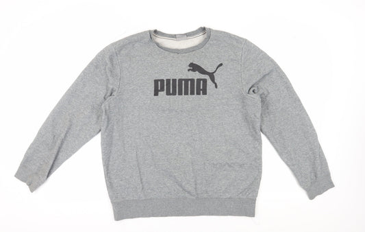 Puma Men's Grey Pullover Sweatshirt L