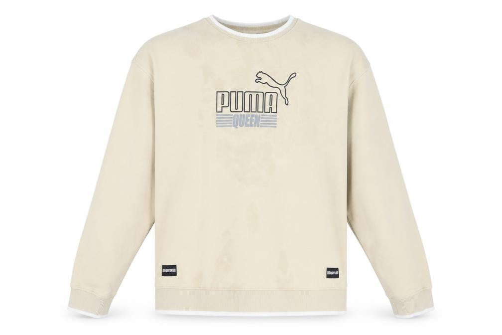 Puma Men's Beige Pullover Sweatshirt L