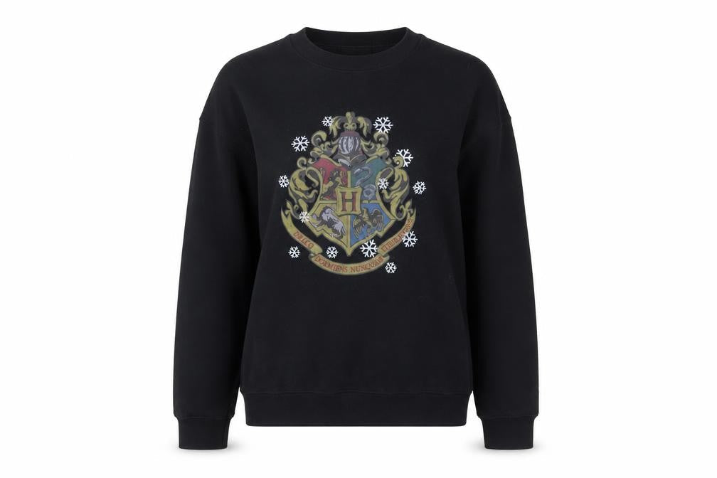 Harry Potter Black Unisex Logo Sweatshirt, S, Casual