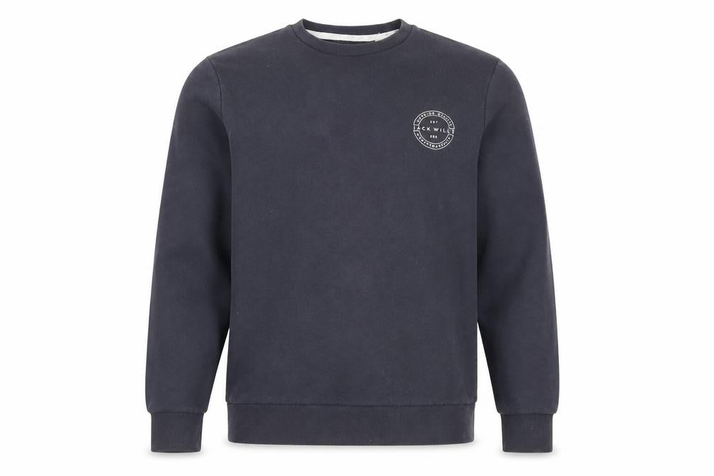 Jack Wills Men's Black Pullover Sweatshirt M