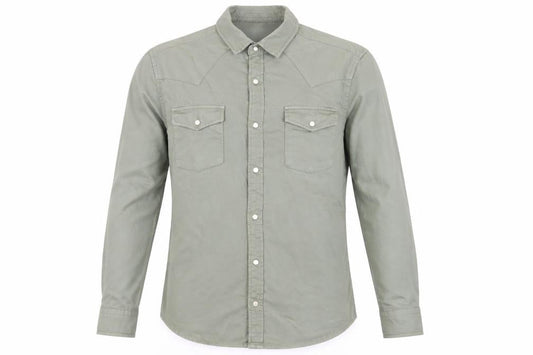 ASOS DESIGN Men's Green Long Sleeve Shirt